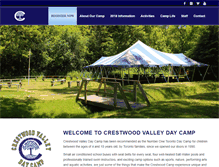 Tablet Screenshot of crestwoodcamp.com